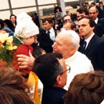 Papież Jan Paweł II wśród Polonii